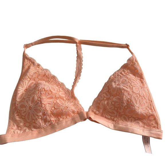 Victoria’s Secret Front Close Daisy Lace T-Back Bralette - Picture 4 of 6